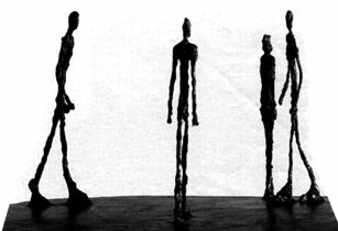 Giacomettis Menschenskulpturen